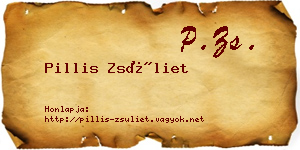 Pillis Zsüliet névjegykártya